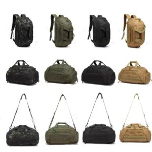 3-in-1 Tactical Gym Backpack Duffel Sling Bag with Shoe Compartment